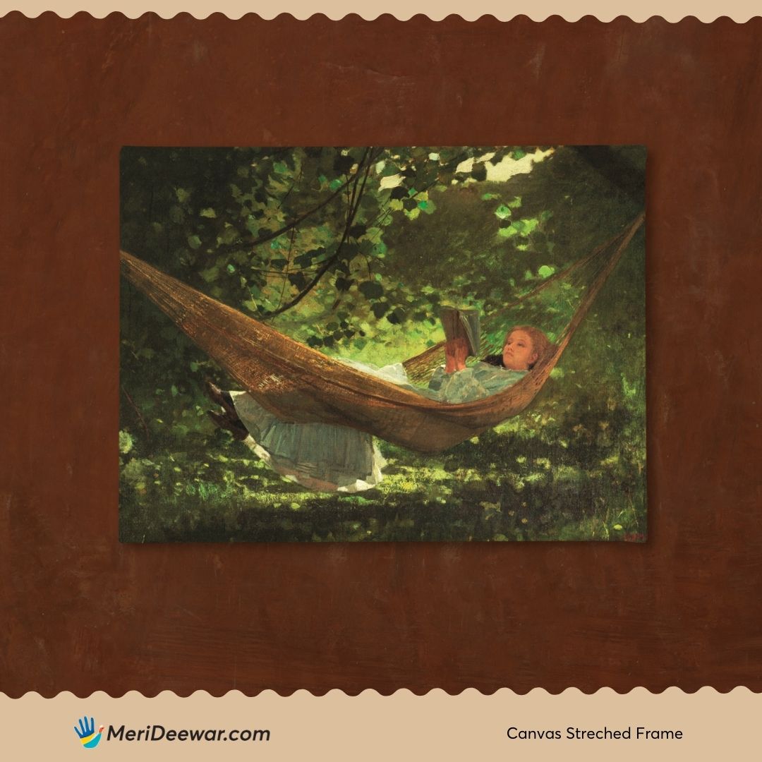 Sunlight And Shadow Painting By Winslow Homer 3 : 4 Horizontal New Premium Wall Art Canvas by MeriDeewar
