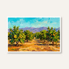 "Sunny Citrus Grove" Giclée Print | Indian Wall Art Print 3 : 2 Horizontal Premium Wall Art Canvas by MeriDeewar