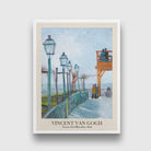 Terrace and Observation Deck at the Moulin de Blute-Fin, Montmartre Painting by Vincent van Gogh 3 : 4 Vertical New Premium Wall Art Canvas by MeriDeewar