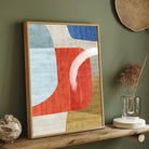 Terracotta Dreams – Mid-Century Modern Canvas Print 2 : 3 Vertical Premium Wall Art Canvas by MeriDeewar