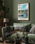The Argenteuil Bridge Painting by Claude Monet 3 : 4 Vertical New Premium Wall Art Canvas by MeriDeewar