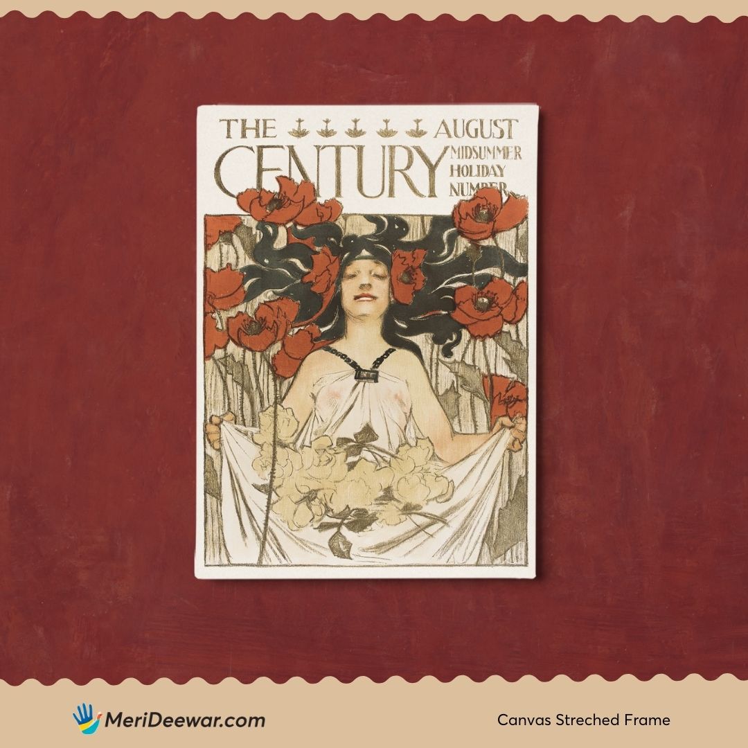 The August Century by J.C. Leyendecker 3 : 4 Vertical New Premium Wall Art Canvas by MeriDeewar