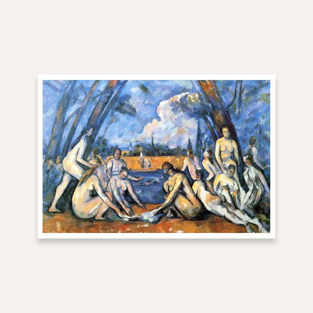 The Bathers by Paul Cézanne | Classic Nature Painting for Living Room | Giclée Fine Art Print 3 : 2 Horizontal Premium Wall Art Canvas by MeriDeewar