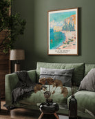 The Beach and the Falaise Painting By Claude Monet 3 : 4 Vertical New Premium Wall Art Canvas by MeriDeewar