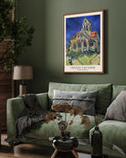 The Church at Auvers Painting by Vincent van Gogh 3 : 4 Vertical New Premium Wall Art Canvas by MeriDeewar