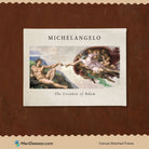 The creation of adam fresco Painting by Michelangelo 3 : 4 Horizontal New Premium Wall Art Canvas by MeriDeewar