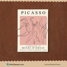 The Dance Pink Poster by Pablo Picasso 3 : 4 Vertical New Premium Wall Art Canvas by MeriDeewar