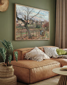 The Fence Painting by Camille Pissarro 3 : 4 Horizontal New Premium Wall Art Canvas by MeriDeewar