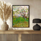 The Flowering Orchard Van Gogh Painting for Living Room | Nature Wall Art | Giclée Print 3 : 4 Vertical Premium Wall Art Canvas by MeriDeewar