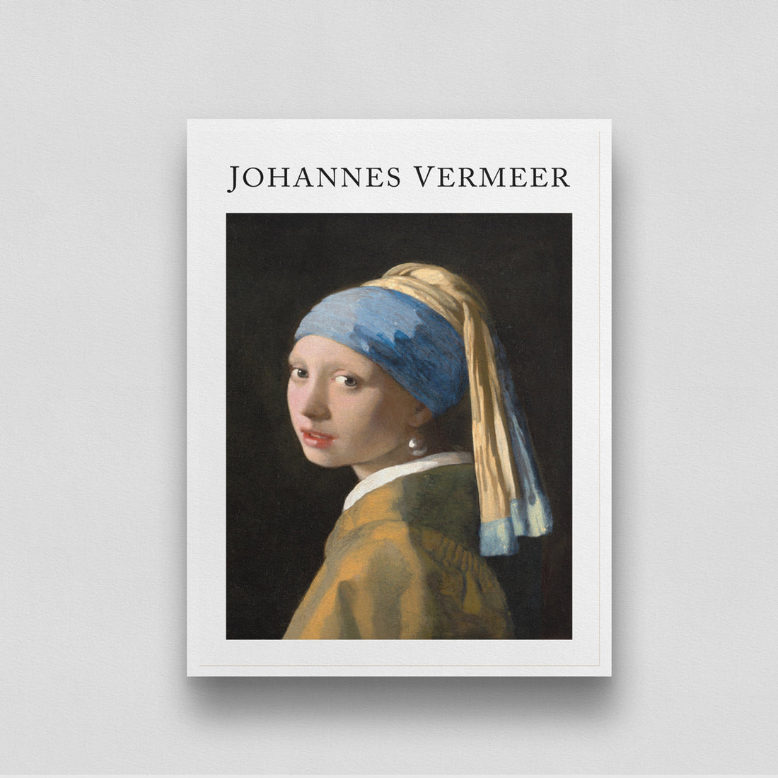 The Girl with A Pearl Earring Painting by Johannes Vermeer 3 : 4 Vertical New Premium Wall Art Canvas by MeriDeewar