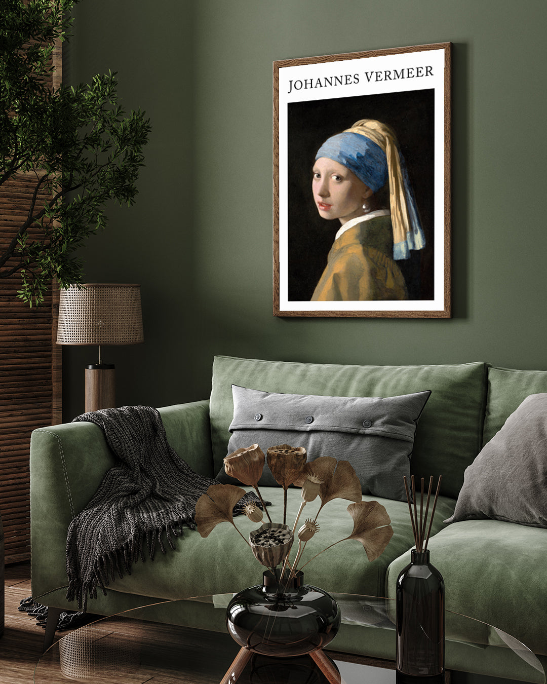 The Girl with A Pearl Earring Painting by Johannes Vermeer 3 : 4 Vertical New Premium Wall Art Canvas by MeriDeewar