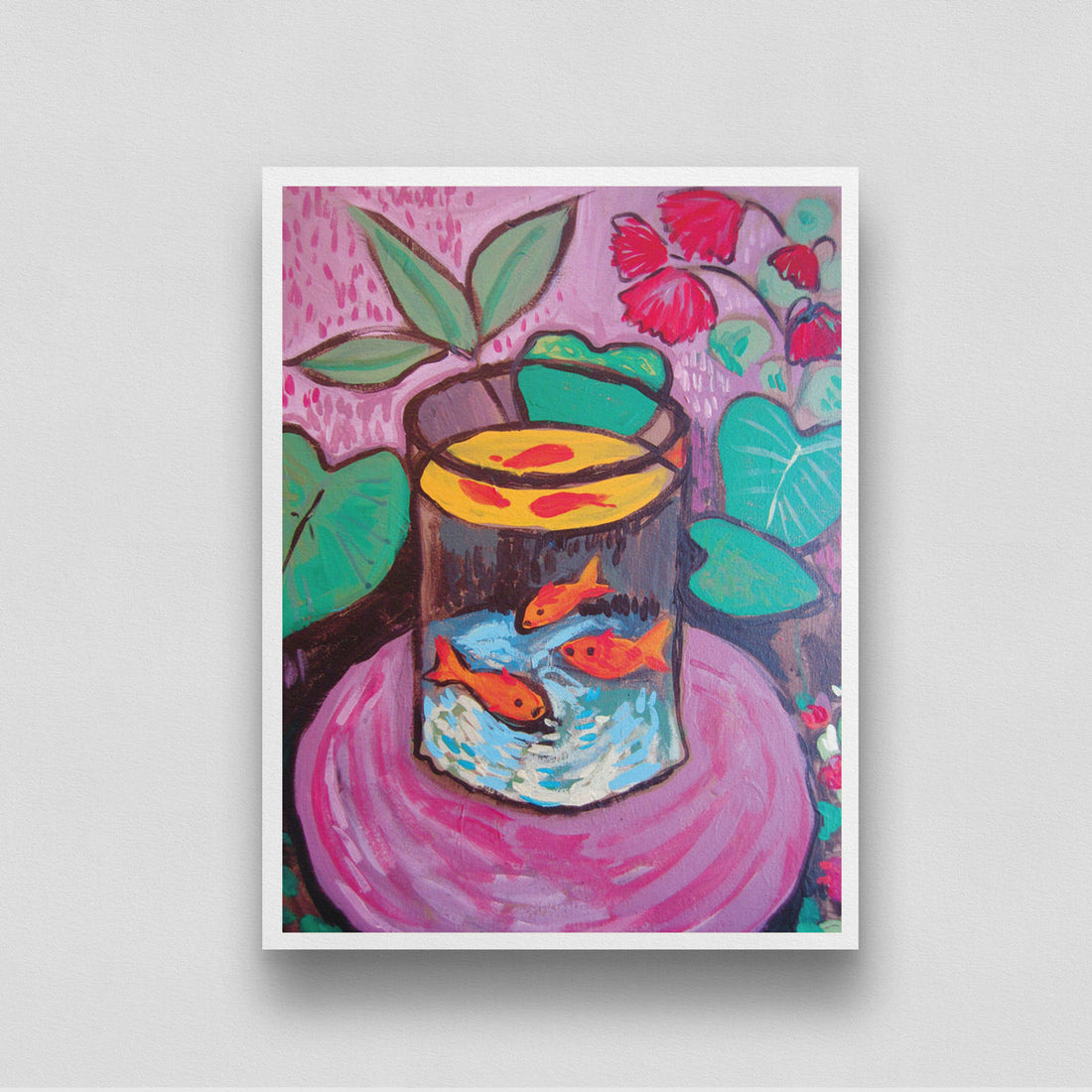 The Gold Fish Colorful Painting by Henri Matisse 3 : 4 Vertical New Premium Wall Art Canvas by MeriDeewar