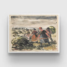 The Haymakers by Camille Pissarro 3 : 4 Horizontal New Premium Wall Art Canvas by MeriDeewar