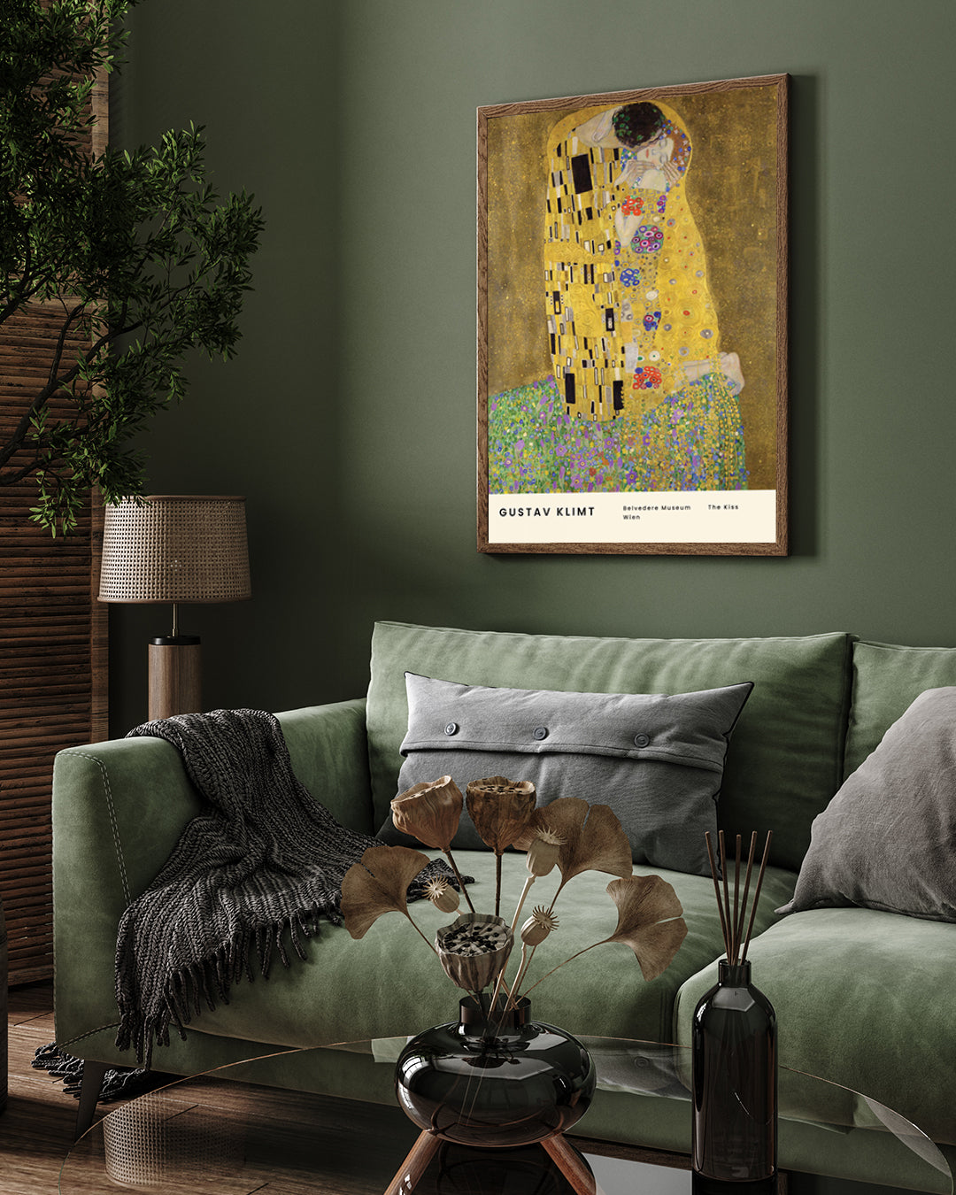 The Kiss by Gustav Klimt 3 : 4 Vertical New Premium Wall Art Canvas by MeriDeewar