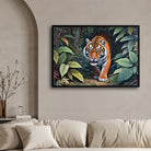 The Majestic Stare – Tiger in the Wild 2 : 3 Horizontal Premium Wall Art Canvas by MeriDeewar