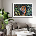 The Majestic Stare – Tiger in the Wild 2 : 3 Horizontal Premium Wall Art Canvas by MeriDeewar