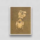 The Man Portrait by Paul Klee 3 : 4 Vertical New Premium Wall Art Canvas by MeriDeewar