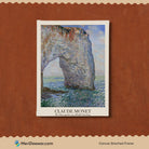 The Manneporte near Étretat Painting by Claude Monet 3 : 4 Vertical New Premium Wall Art Canvas by MeriDeewar