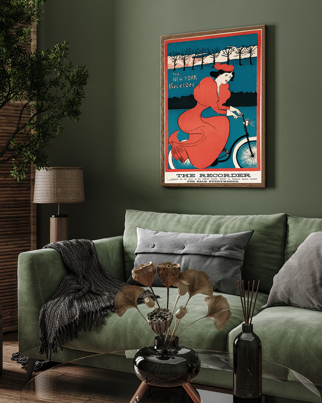 The New York Recorder Poster  by G. F. Scotson-Clark. 3 : 4 Vertical New Premium Wall Art Canvas by MeriDeewar