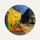 The Night Café Circular Canvas Frame - Van Gogh Art for MeriDeewar Circular Canvas Frame Premium Wall Art Canvas by MeriDeewar