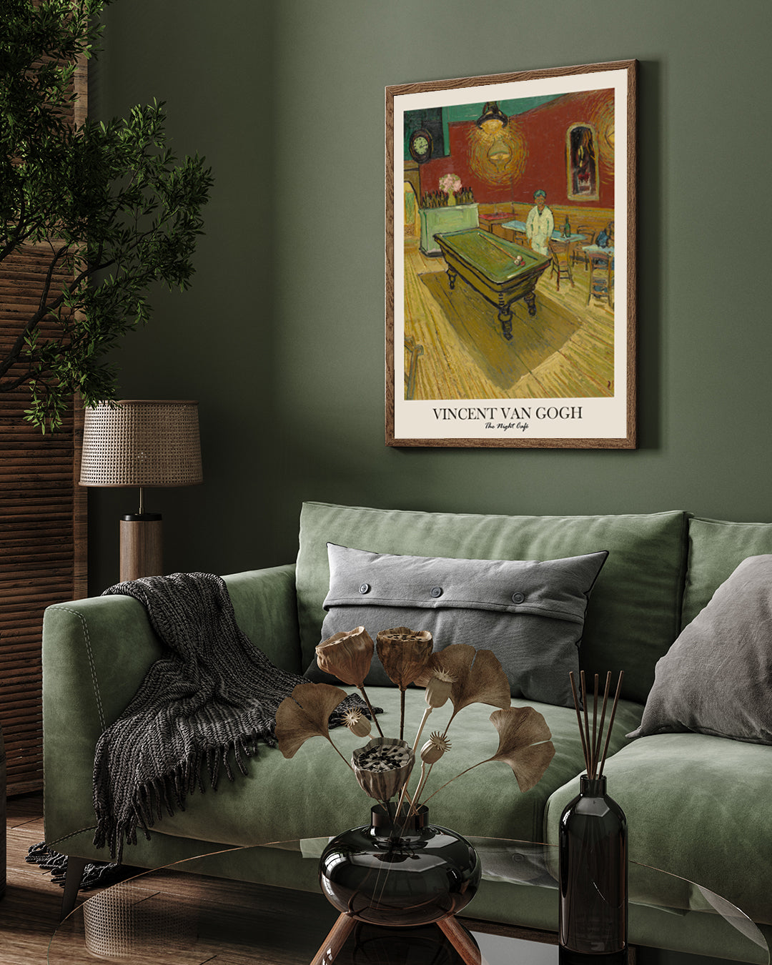 The Night Café Painting by Vincent van Gogh 3 : 4 Vertical New Premium Wall Art Canvas by MeriDeewar