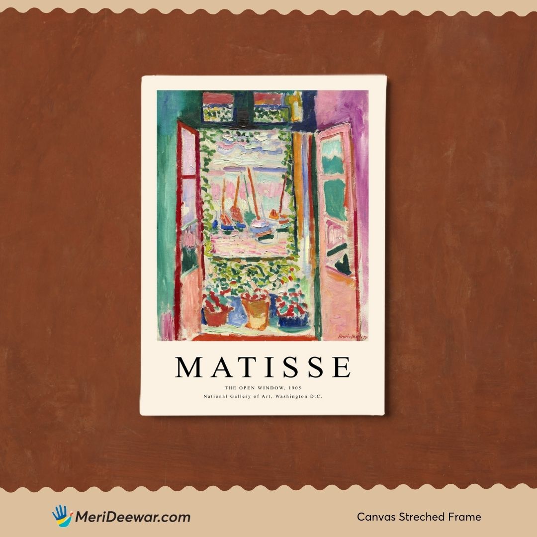 The Open Window Painting by Henri Matisse 3 : 4 Vertical New Premium Wall Art Canvas by MeriDeewar