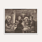 The Potato Eaters by Van Gogh | Classic Wall Painting for Dining Room | Giclée Fine Art Print 4 : 3 Horizontal Premium Wall Art Canvas by MeriDeewar
