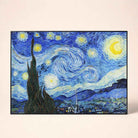 "The Starry Night" Masterpiece | Horizontal Borderless Art Frame Poster Premium Wall Art Canvas by MeriDeewar