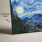 "The Starry Night" Masterpiece | Horizontal Borderless Art Frame Poster Premium Wall Art Canvas by MeriDeewar