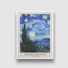 The Starry Night Painting by Vincent van Gogh 3 : 4 Vertical New Premium Wall Art Canvas by MeriDeewar