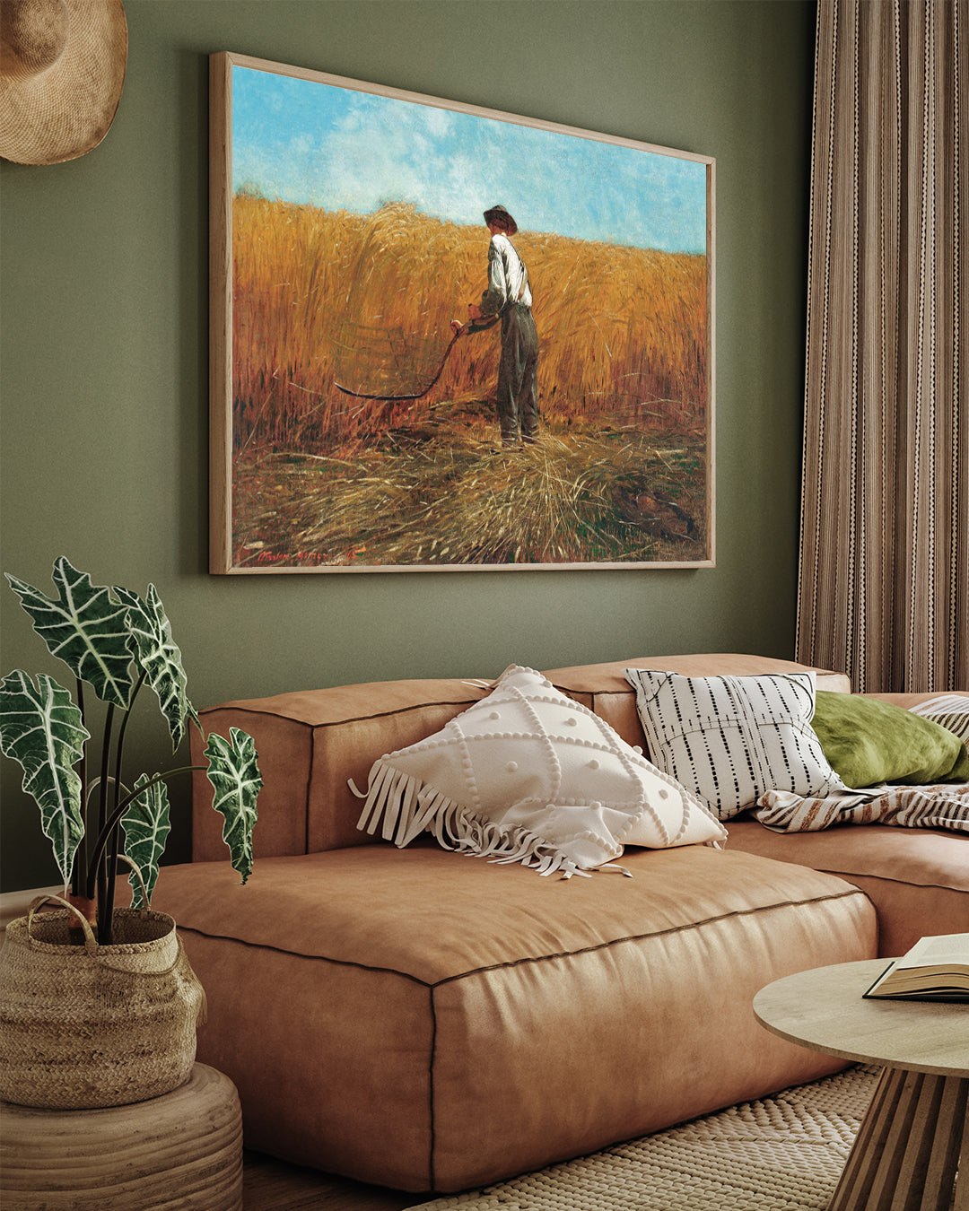 The Veteran in A Field by Winslow Homer 3 : 4 Horizontal New Premium Wall Art Canvas by MeriDeewar