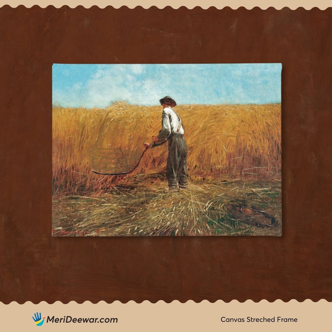 The Veteran in A Field by Winslow Homer 3 : 4 Horizontal New Premium Wall Art Canvas by MeriDeewar