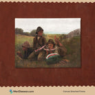 The Watermelon Boys Painting By Winslow Homer 3 : 4 Horizontal New Premium Wall Art Canvas by MeriDeewar