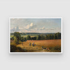 The Wheat Field Landscape Art - Home Decor Painting 2 : 3 Horizontal Premium Wall Art Canvas by MeriDeewar
