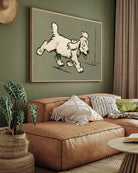 The White Puppy Book by Cecil Aldin 3 : 4 Horizontal New Premium Wall Art Canvas by MeriDeewar