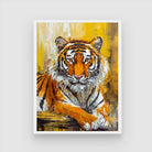Tiger Abstract Art Painting – Bold Wall Decor for Modern Homes 3 : 4 Vertical New Premium Wall Art Canvas by MeriDeewar