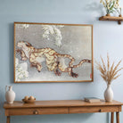 Tiger Painting for Living Room – Japanese Snow Tiger Wall Art | Hokusai Giclée Print 3 : 2 Horizontal Premium Wall Art Canvas by MeriDeewar