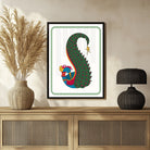 Traditional Peacock Madhubani Art - Elegance for Your Home 3 : 4 Vertical New Premium Wall Art Canvas by MeriDeewar