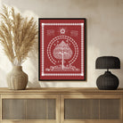 Traditional Warli Village Celebration Art by MeriDeewar 3 : 4 Vertical New Premium Wall Art Canvas by MeriDeewar