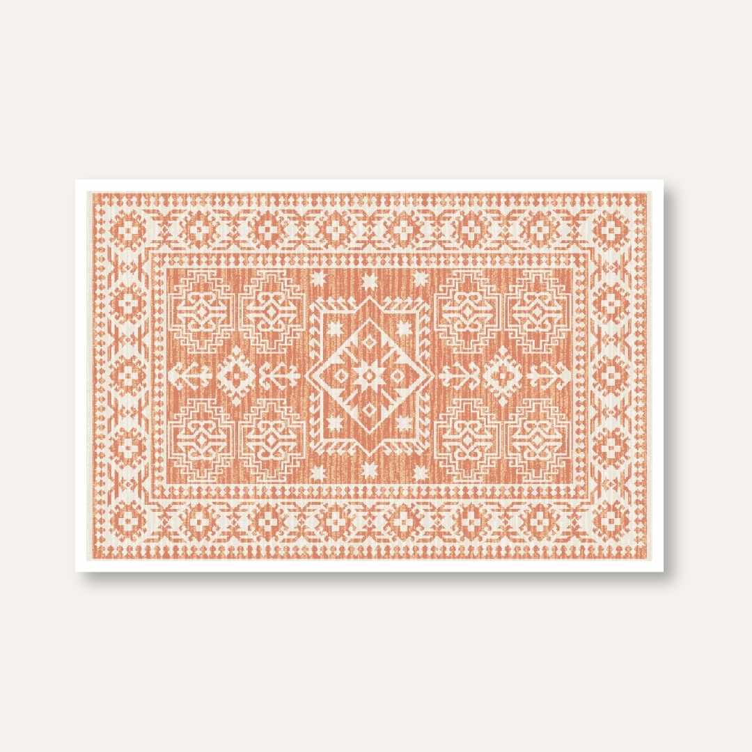 "Tribal Kilim" Modern Ethnic Art Giclée Print | Fine Art Wall Art 3 : 2 Horizontal Premium Wall Art Canvas by MeriDeewar