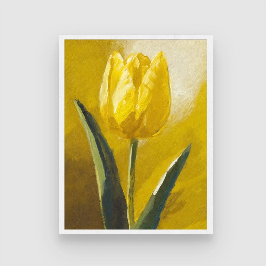 Tulip Flower Abstract Painting 3 : 4 Vertical New Premium Wall Art Canvas by MeriDeewar