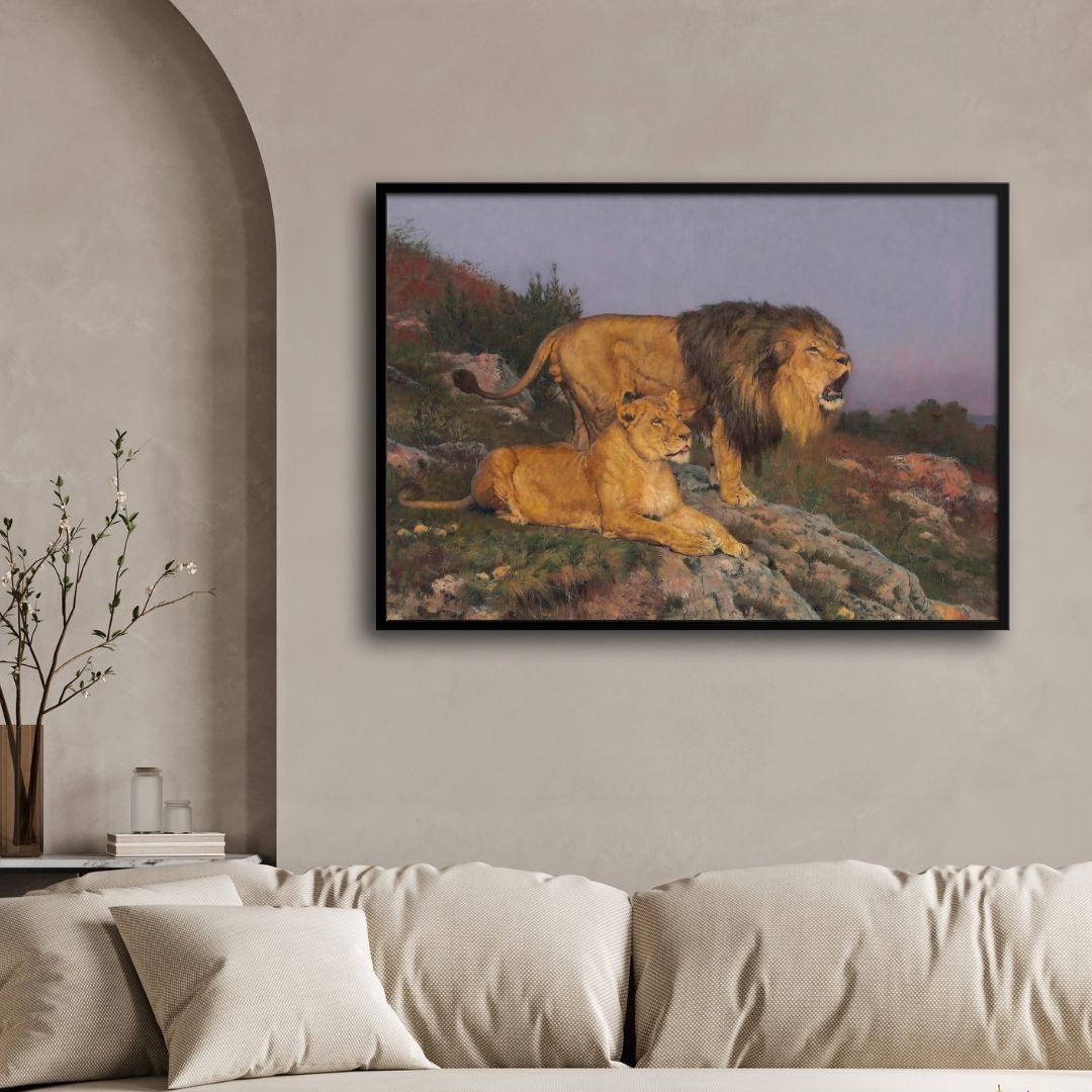 Twilight Watch – Guardians of the Wild 2 : 3 Horizontal Premium Wall Art Canvas by MeriDeewar