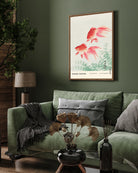 Two Veil Goldfish Painting by Ohara Koson 3 : 4 Vertical New Premium Wall Art Canvas by MeriDeewar