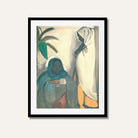 Two Women Painting Made By Amrita Sher-Gil -Meri Deewar 3 : 4 Vertical Premium Wall Art Canvas by MeriDeewar