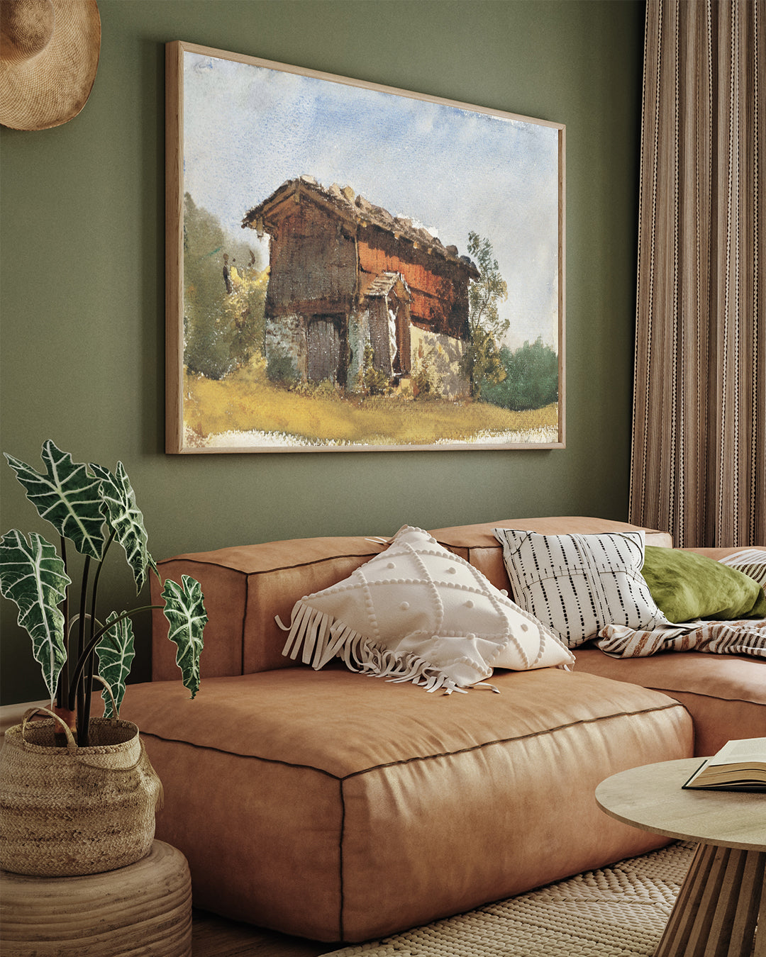 Tyrolean Shrine Painting by John Singer Sargent 3 : 4 Horizontal New Premium Wall Art Canvas by MeriDeewar