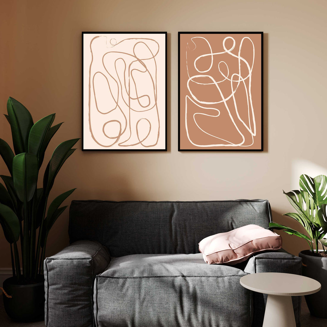 Unique Abstract Wall Art – Modern Design for Any Room Walls Premium Wall Art Canvas by MeriDeewar