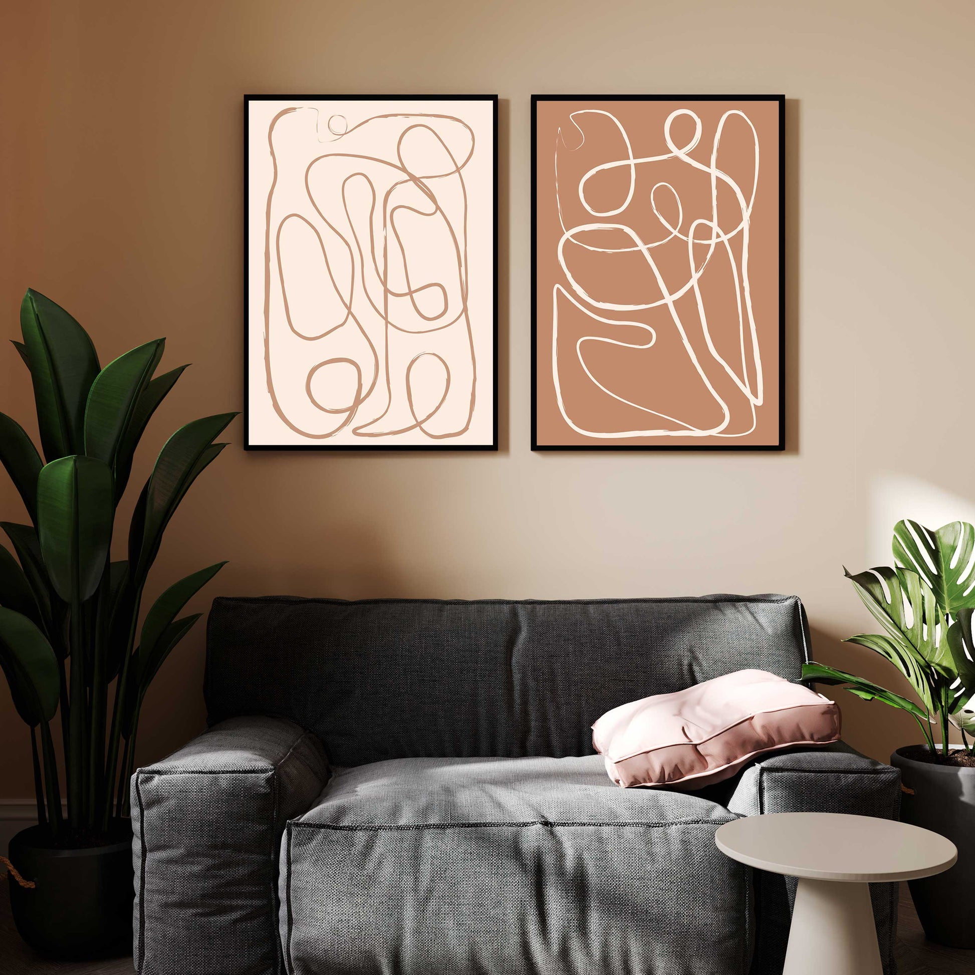 Unique Abstract Wall Art – Modern Design for Any Room Walls Premium Wall Art Canvas by MeriDeewar