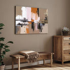 Urban Harmony — Contemporary Abstract Canvas Wall Art 2 : 3 Horizontal Premium Wall Art Canvas by MeriDeewar