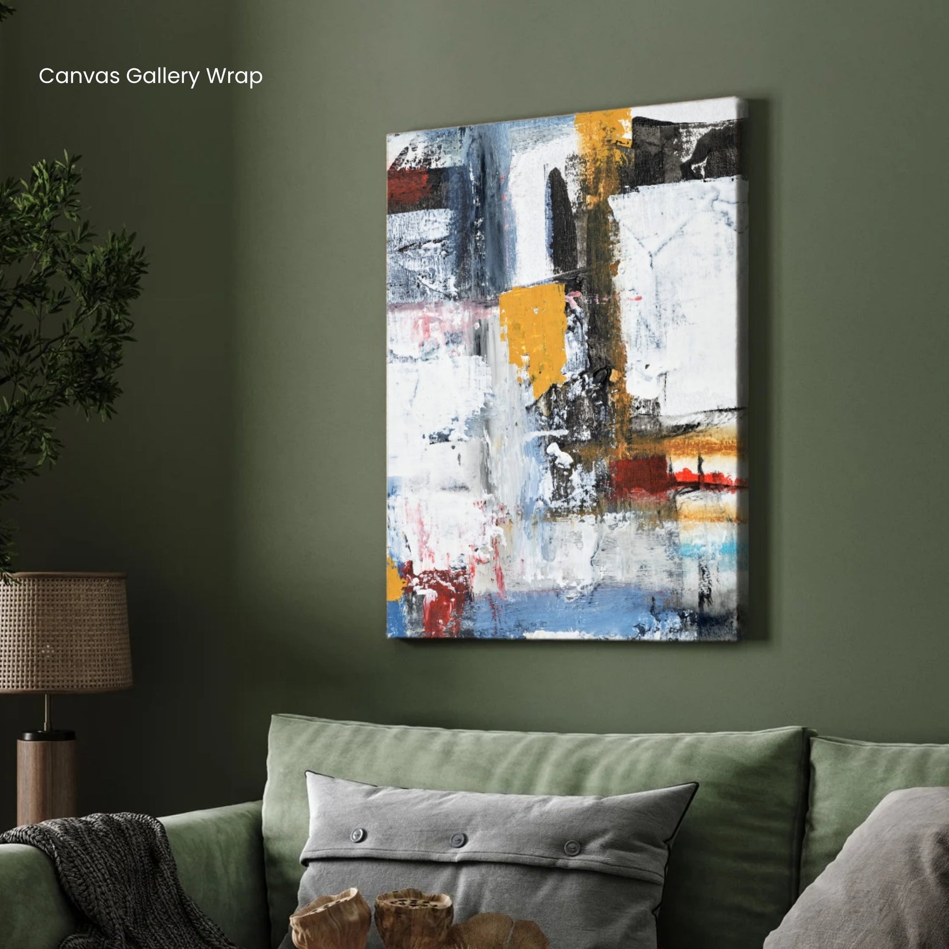 Urban Rhythm – Modern Abstract Canvas Art 2 : 3 Vertical Premium Wall Art Canvas by MeriDeewar