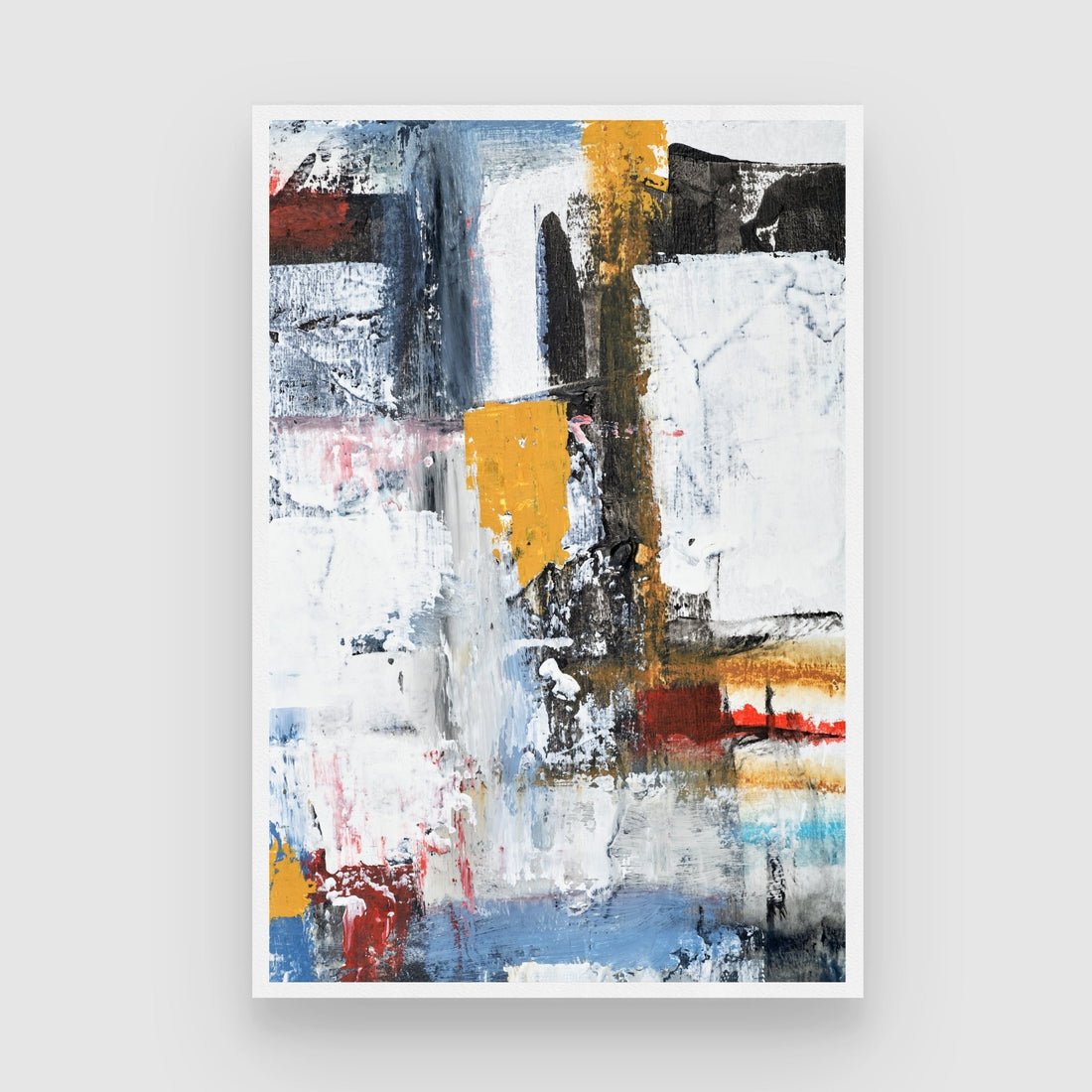 Urban Rhythm – Modern Abstract Canvas Art 2 : 3 Vertical Premium Wall Art Canvas by MeriDeewar